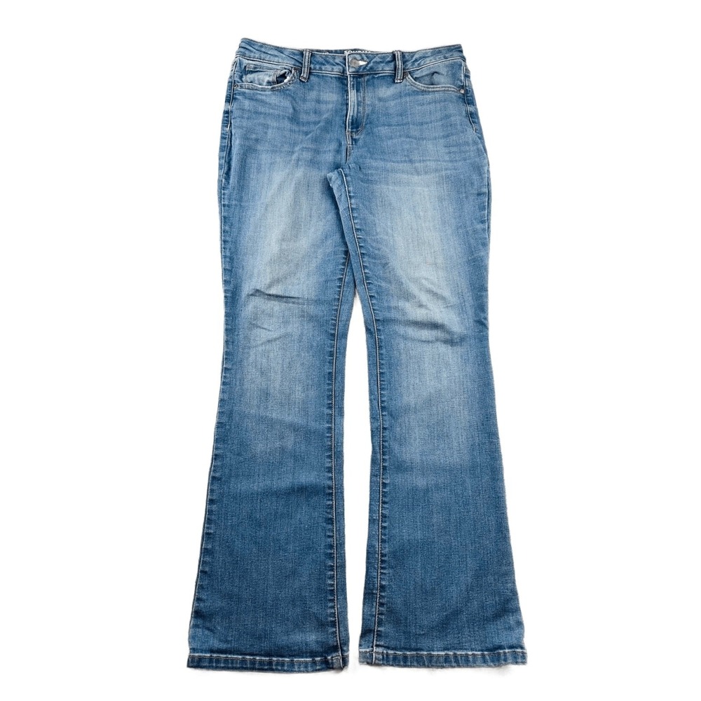 Sonoma Goods For Life Jeans Women 14R Blue Bootcut Stretch Denim Western Boho